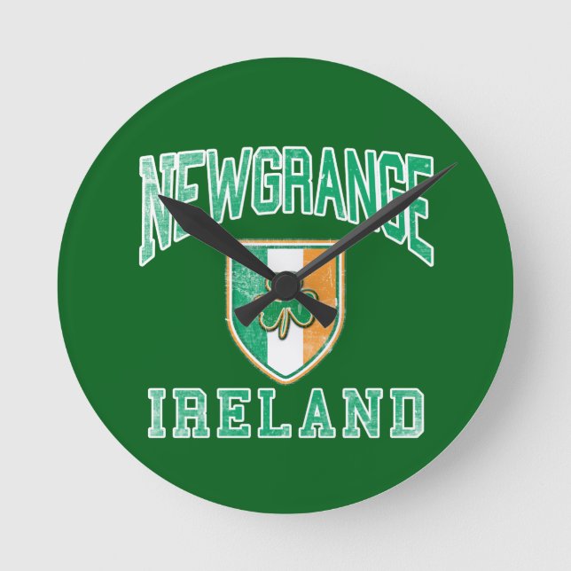 NEWGRANGE Ireland Round Clock (Front)