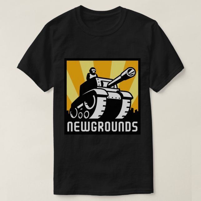 Newgrounds Logo Artwork Poster T-Shirt (Design Front)