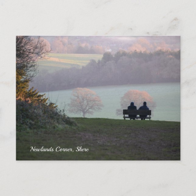 Newlands Corner, Shere Good Friends Postcard (Front)