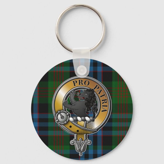 Newlands Tartan & Badge Key Ring (Front)