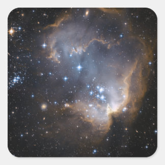 Newly formed stars square sticker