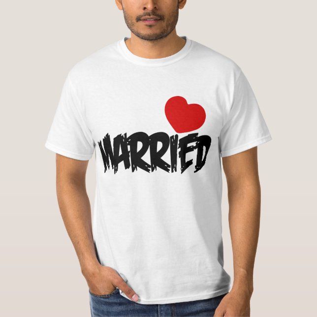 NEWLY MARRIED COUPLE T SHIRT.JUST MARRIED T SHIRT (Front)