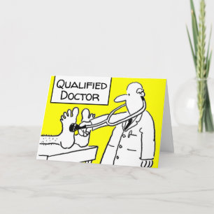 Newly Qualified Doctor With a Stethoscope Card