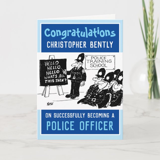 Newly Qualified Policeman Card (Front)