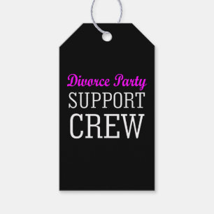 newly single break up support crew divorce party gift tags
