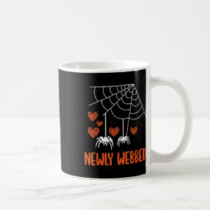Newly Webbed Halloween Newlywed Bride And Groom We Coffee Mug