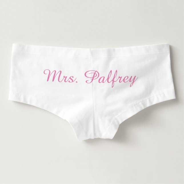 Newly Wed Bride ~ Mrs. Boyshorts (Back)