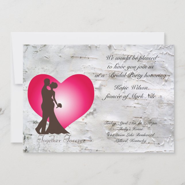 Newly wedded couple invitation (Front)