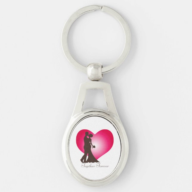 Newly wedded couple key ring (Front)