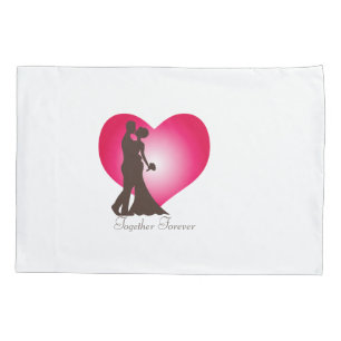 Newly wedded couple pillowcase