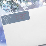 Newly Weds Quote Our 1st Christmas Married RTS Return Address Label<br><div class="desc">Newly Weds Quote "Our 1st Christmas Married" Red Calligraphy Script Christmas Holiday Label</div>