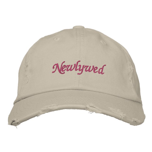 Newlywed Bride Embroidered Hat (Front)