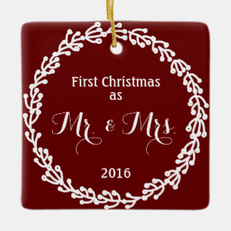 Newlywed Christmas Ornament