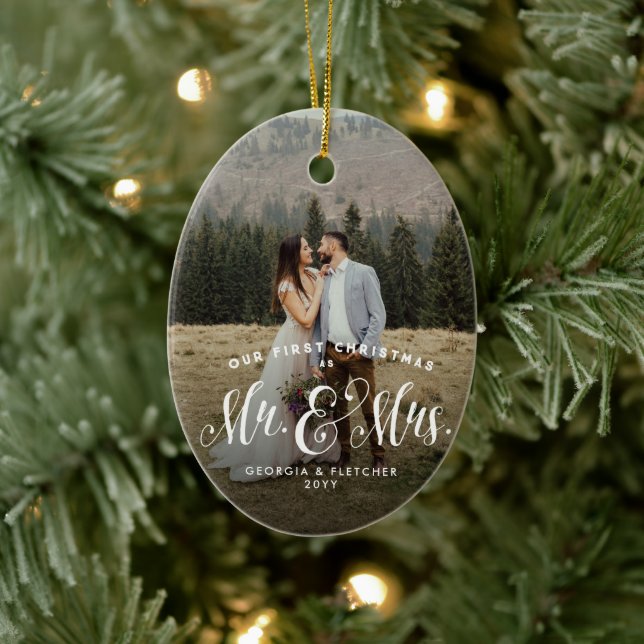 Newlywed Christmas tree ornament (Tree)