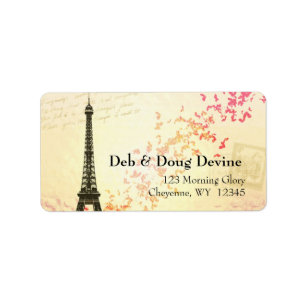 Newlywed Eiffel Tower Designer labels