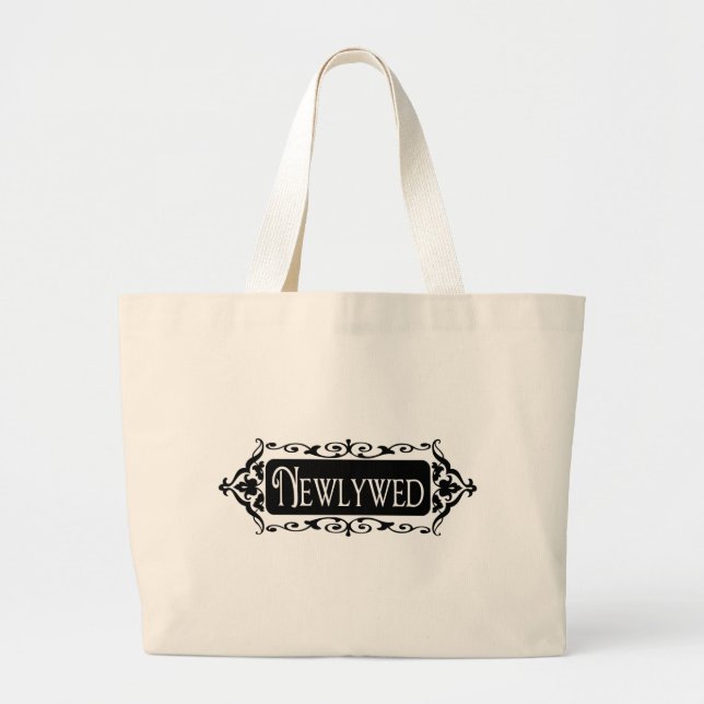 Newlywed Large Tote Bag (Front)