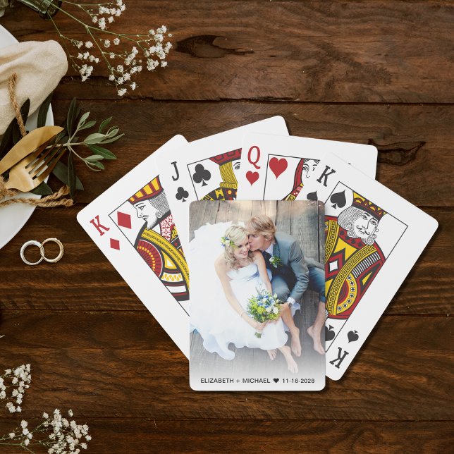 Newlywed Photo Wedding Favour Playing Cards (Creator Uploaded)