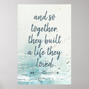 newlywed Saying Grunge Poster