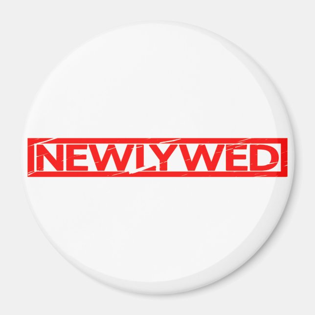 Newlywed Stamp Magnet (Front)