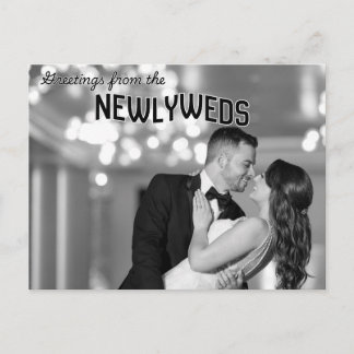 Newlywed Thank You Post Card