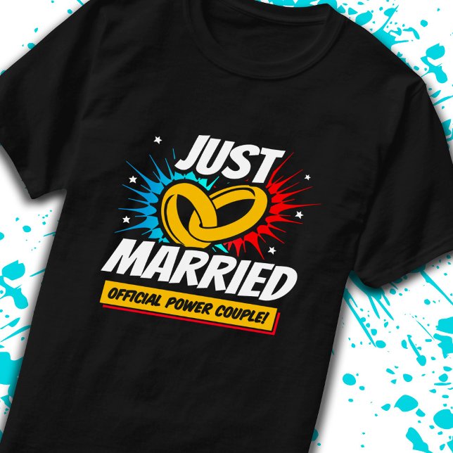 Newlywed - Wedding Honeymoon Couple - Just Married T-Shirt (Creator Uploaded)