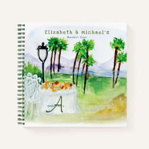 Newlyweds BUCKET LIST Custom Notebook