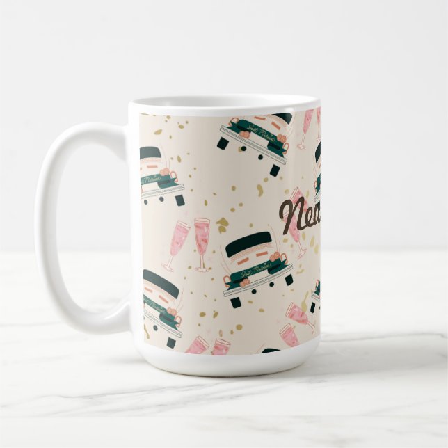 Newlyweds Coffee Mug, Wedding Gifts Coffee Mug (Left)