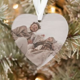 Newlyweds First Christmas Elegant Script Modern  Ornament