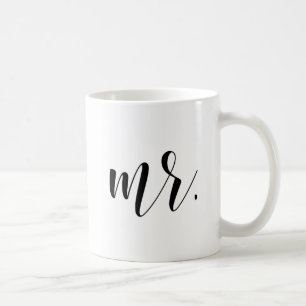 Newlyweds Mr. Modern Calligraphy   Typography Mug