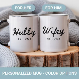 Newlyweds Mug Sets, Personalised Wedding Gift
