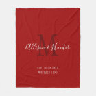 Newlyweds Red Established Date Personalised