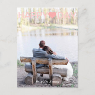 Newlyweds Valentine's Day Card Photo Post Card