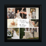 Newlyweds  Wedding Collage  Gift Box<br><div class="desc">A treasured addition to our Newlyweds Theme Collection, the Wedding Collage gift Box celebrates the union of love. More than just an accessory, this pillow is a visual ode to the joyous journey of happy couples, encapsulating the moments that mark the beginning of a beautiful forever. The Wedding Collage design...</div>