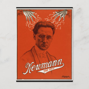 Newmann the Great Magician Postcard