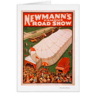 Newmann's Famous Magic Road Tent Show Poster