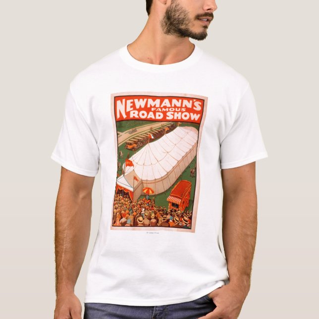 Newmann's Famous Magic Road Tent Show Poster T-Shirt (Front)