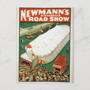 Newmanns Famous Road Show Postcard