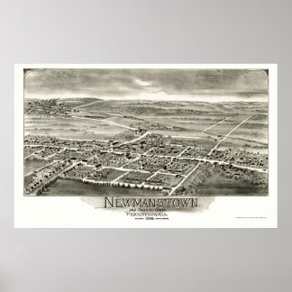 Newmanstown & Sheridan, PA Panoramic Map - 1898 Poster