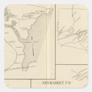 Newmarket, Rockingham Co Square Sticker