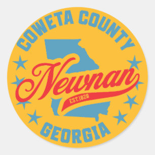 Newnan, Georgia Classic Round Sticker