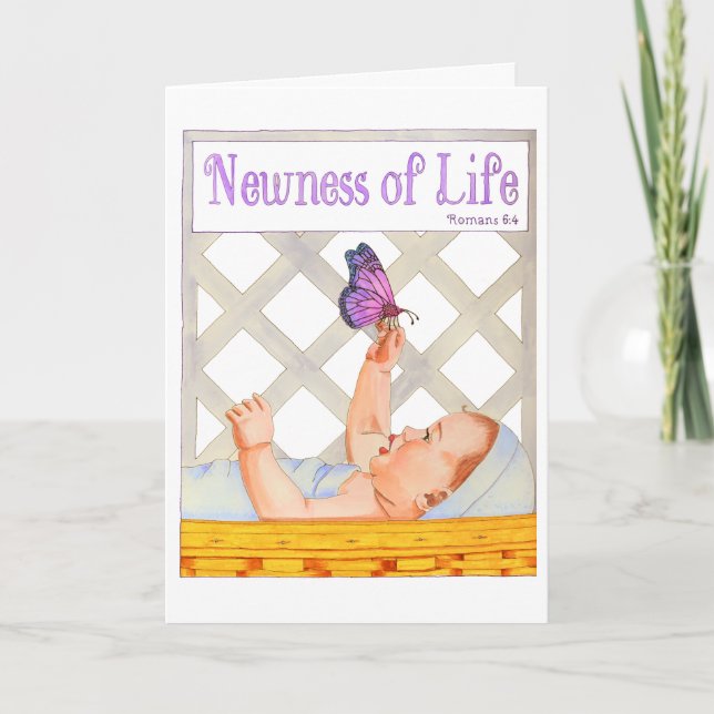 Newness of Life Baby Card (Front)