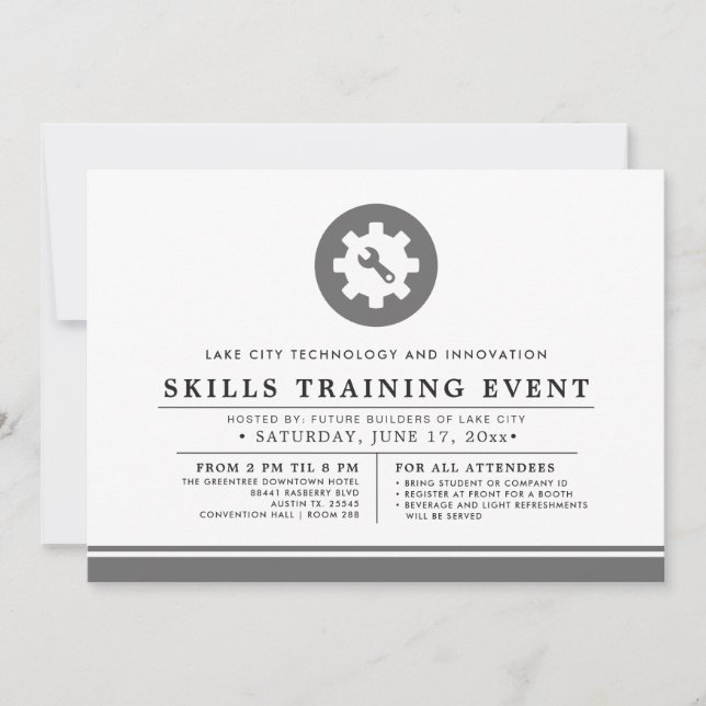 Nework Adminitraor | Training Event Minimal Invitation (Front)