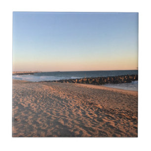 Newport Beach at Sunset, California Ceramic Tile