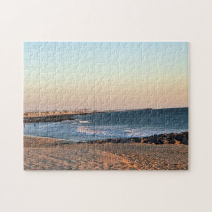 Newport Beach at Sunset, California Jigsaw Puzzle