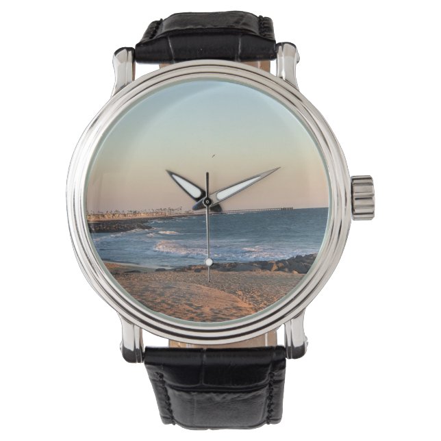 Newport Beach at Sunset, California Watch (Front)