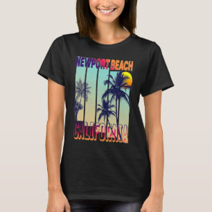 Newport Beach California Beach Wave Summer Paradis T-Shirt