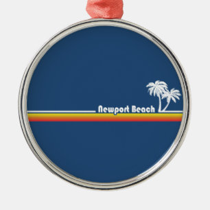 Newport Beach California Metal Ornament