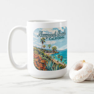 Newport Beach California Orange County Vintage Coffee Mug