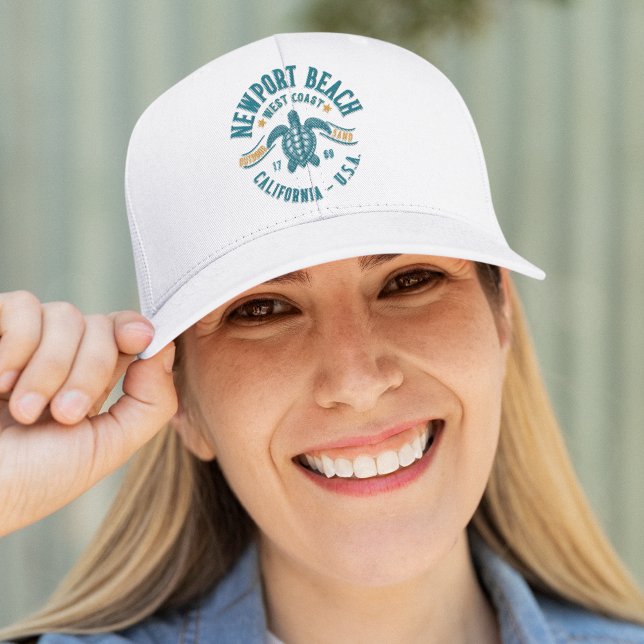 Newport Beach California Pacific Coast Trucker Hat (Creator Uploaded)