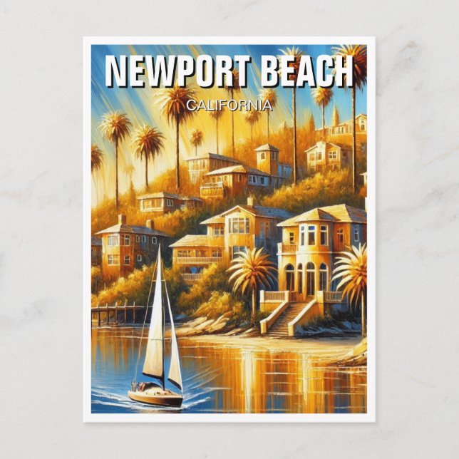 Newport Beach California Postcard (Front)